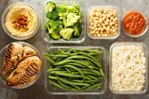 Grocery list organized by store section categories